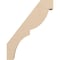 Ekena Millwork 3-inch W x 14-inch D x 18-inch H Valencia Rough Cedar Woodgrain TimberThane Knee Brace, Primed BRCUR03X14X18VALRCPR - alternate 4